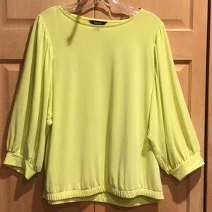 New Simply Vera Vera Wang Puff Sleeve Blouse